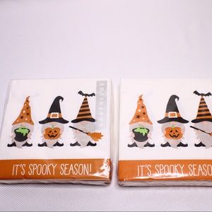 2 Decoupage lunch Paper Napkins halloween gnomes